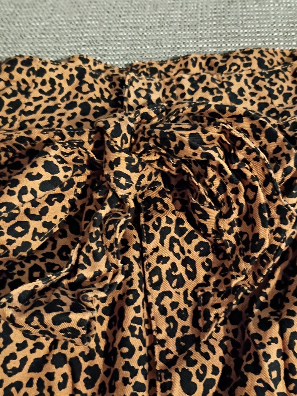 Topshop Leopard Print High Waist Shorts Size 8 - Picture 5 of 9